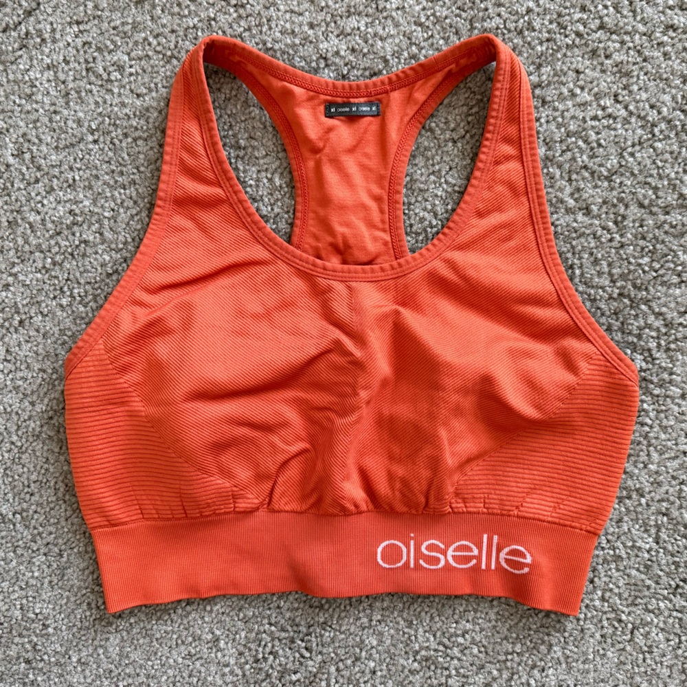 Oiselle In2Sports Orange Sports Bra
